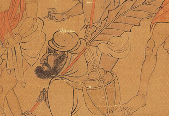 唐 阎立本 职贡图 绢本61.5x191.5台北故宫 历代国画 第9张