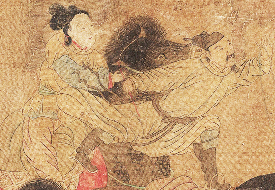 元 赵雍 马戏图卷
