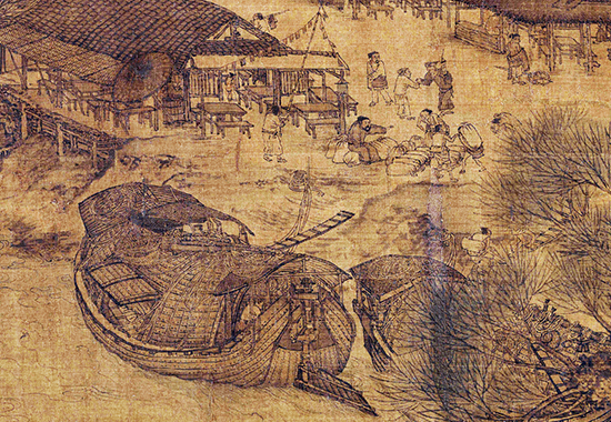 北宋 张择端 清明上河图(长卷)绢本设色北京 历代国画 第1张