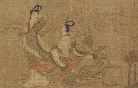 晋 顾恺之 洛神赋图卷(第一卷 完美版)(第二卷)画心绢本 历代国画 第1张