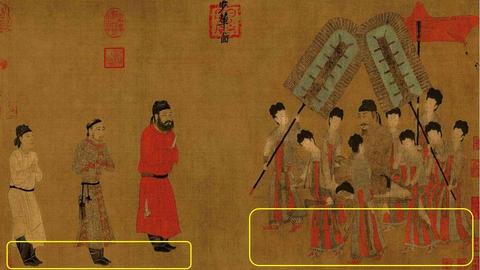 《步辇图》的唐蕃联姻故事和千年画卷中的文化交响 书画知识 第9张