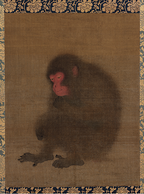 南宋 毛松 猿图84x62东京国立博物馆