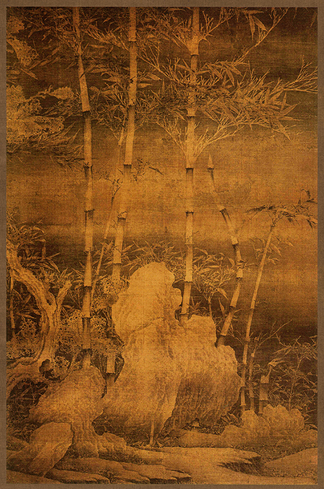 五代 徐熙·雪竹图38x25 历代国画 第1张
