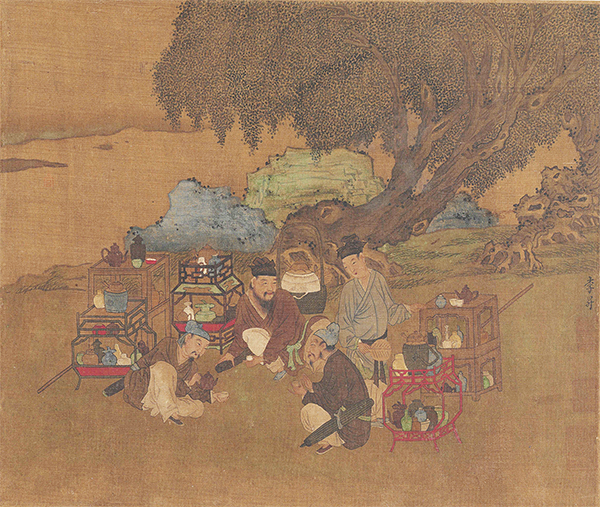 五代南唐 李昪 货郎图页24x59故宫博物院