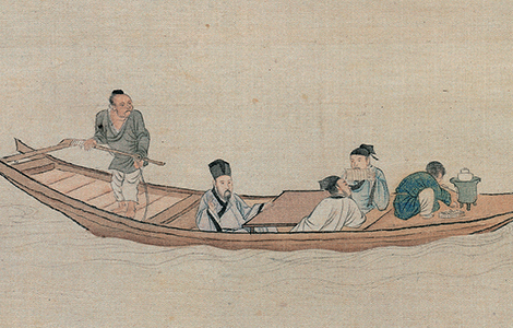 明仇英《赤壁图卷》赏析 历代国画 第4张