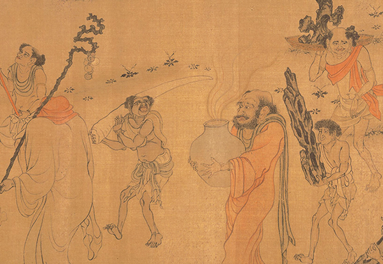 唐 阎立本 职贡图 绢本61.5x191.5台北故宫