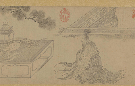 老子授经图卷.传元代.盛懋作.吴叡.隶书道德经.纸本墨笔.北京故宫博物院藏 历代书法 第2张