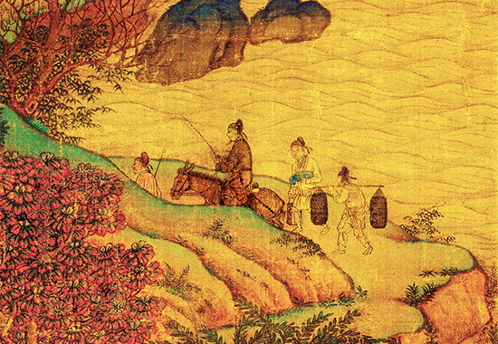 古画中的春日盛景：《江帆楼阁图》赏析