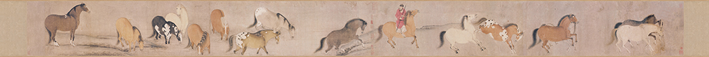 唐 韩干 十六神骏图卷(全卷) 纸本 27x333 唐 韩干 十六神骏图卷(全卷) 纸本 27x333