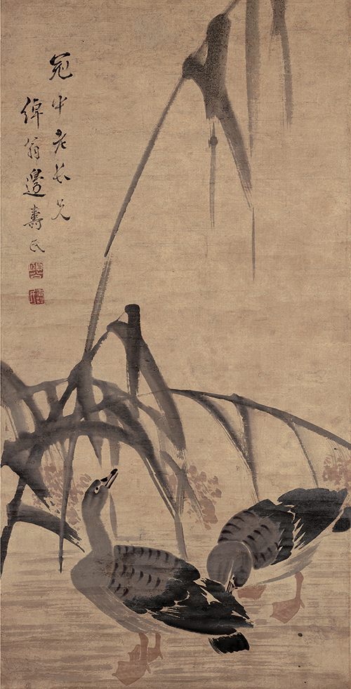 边寿民《芦雁图立轴纸本》赏析 历代国画 第1张