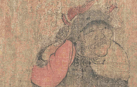五代 (旧传胡环)番骑图 绢本26.2x143 历代国画 第3张