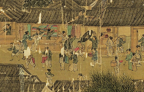元代摹本 清明上河图 历代国画 第3张