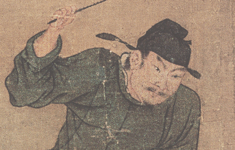 五代 赵喦 八达游春图(最清晰版)绢本161 x103 历代国画 第4张