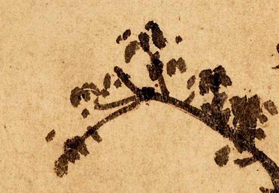 元 赵孟頫 秀石疏林图纸本27.50×62.80