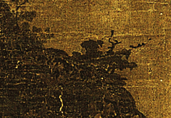 五代 关仝 秋山晚翠图 绢本