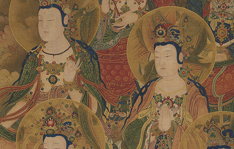 《等觉位十地菩萨像》 明代宫廷水陆画 美国克利夫兰美术馆 历代国画 第2张