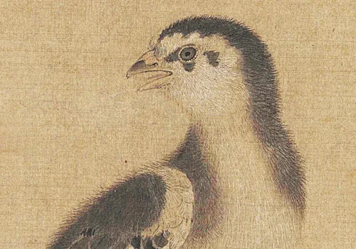 画中雏鸡待饲，题外帝王警言 —— 南宋李迪〈鸡雏待饲图〉的艺术与政治隐喻 历代国画 第5张