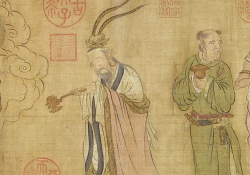 宋 赵光辅 《番王礼佛图》绢本 28.6x103.5 欣赏 历代国画 第4张
