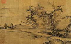 千年古画里的 “秋日私语”：看北宋画家如何用 “蟹爪树枝” 画出深秋孤寂与人生哲思 历代国画 第1张