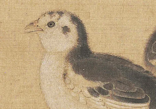 画中雏鸡待饲，题外帝王警言 —— 南宋李迪〈鸡雏待饲图〉的艺术与政治隐喻 历代国画 第6张