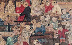 宋 苏汉臣《百子嬉春图》绢本欣赏 历代国画 第1张