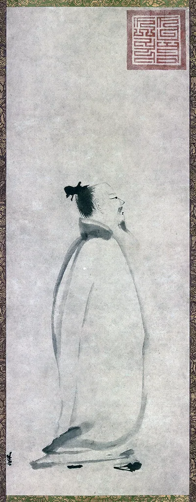 宋・梁楷《李白行吟图》“梁疯子”简洁豪放的人物画欣赏 历代国画 第5张-墨韵书香