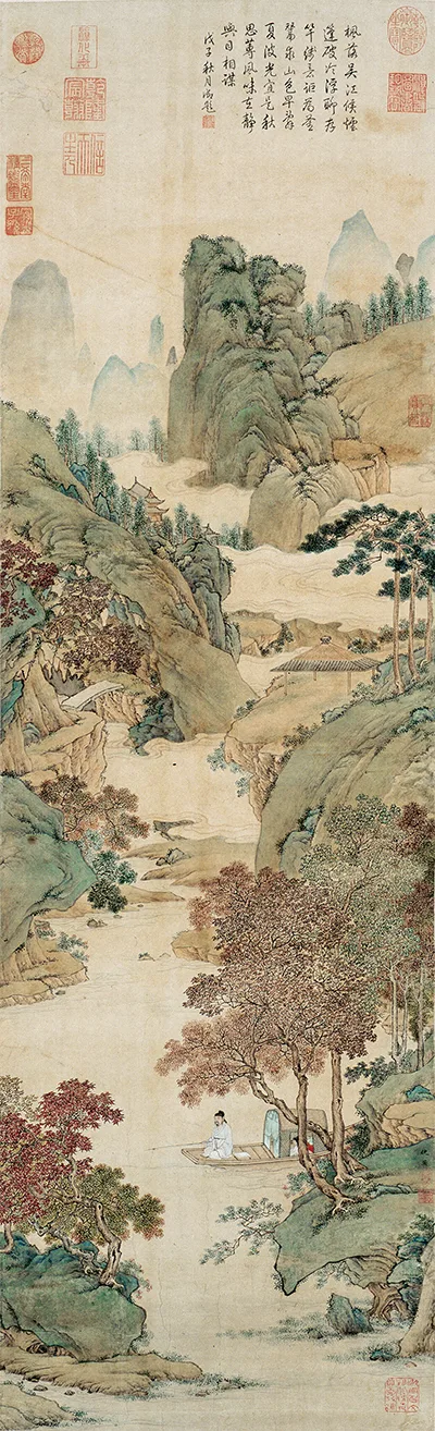 尺素藏兵气,钓竿寄远心 —— 一幅古画里的湘军沉浮录 《枫溪垂钓图》 历代国画 第9张-墨韵书香