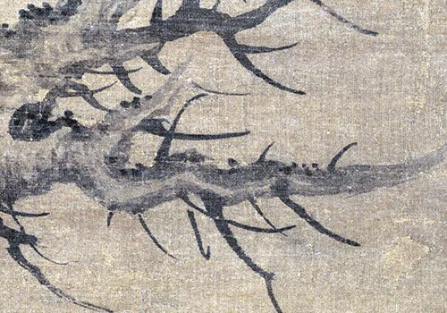从携《大明宫图》入宫 到《枯木竹石图轴》创作：李士行的艺术进阶与文化映照 历代国画 第11张