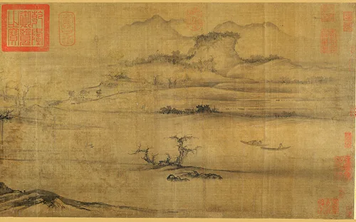 千年古画里的 “秋日私语”：看北宋画家如何用 “蟹爪树枝” 画出深秋孤寂与人生哲思 历代国画 第8张