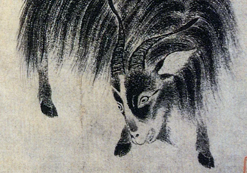 一只羊是苏武，一只羊是李陵？赵孟頫《二羊图》中的千年隐喻 历代国画 第3张
