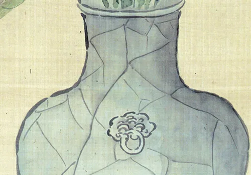 《赐莲图轴》皇帝送莲花，大臣画名画，后来他们都去编字典了？ 历代国画 第6张