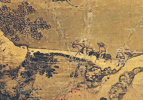 《雪山行旅图》：元代冷门大师笔下的风雪千年 历代国画 第2张
