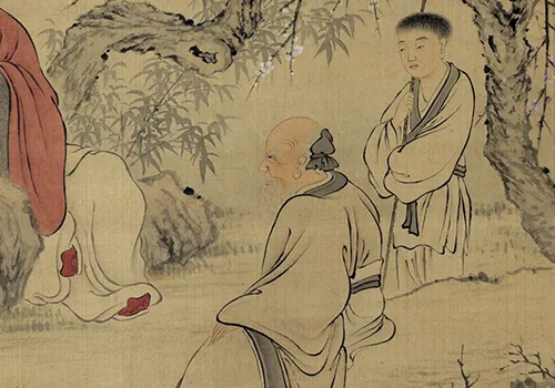 清 徐冈《三星图》清朝这幅画原来在偷偷送祝福 历代国画 第6张