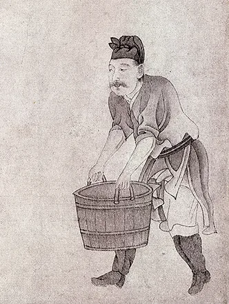 元 赵孟頫《饮马图》纸本 欣赏 历代国画 第8张