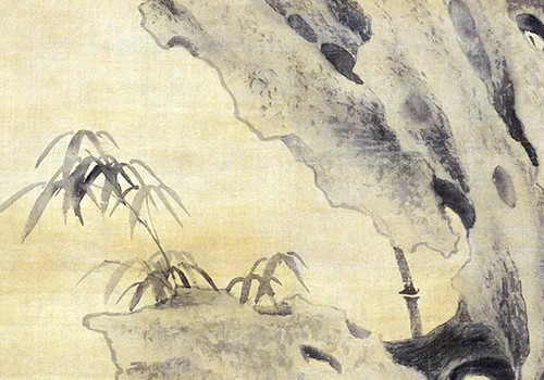 《竹石图》：从元末战火中闯出的丹青传奇 历代国画 第3张