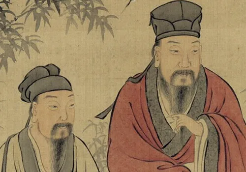 清 徐冈《三星图》清朝这幅画原来在偷偷送祝福 历代国画 第2张