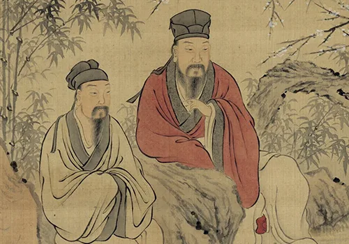 清 徐冈《三星图》清朝这幅画原来在偷偷送祝福 历代国画 第7张