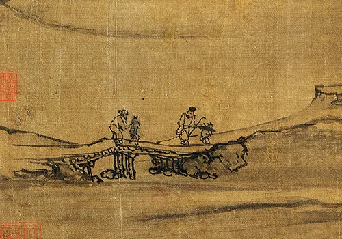 千年古画里的 “秋日私语”：看北宋画家如何用 “蟹爪树枝” 画出深秋孤寂与人生哲思 历代国画 第4张