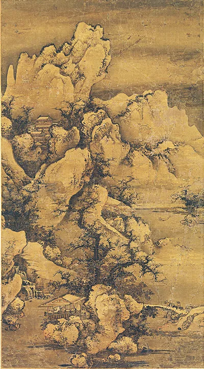 《雪山行旅图》：元代冷门大师笔下的风雪千年 历代国画 第9张