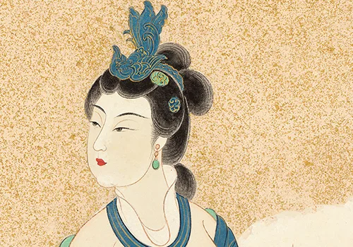 张大千笔下的蟠桃之谜：是祝寿还是时代隐喻？画中仕女竟来自敦煌菩萨！ 历代国画 第8张