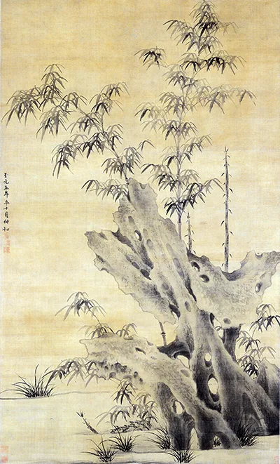 《竹石图》：从元末战火中闯出的丹青传奇 历代国画 第7张