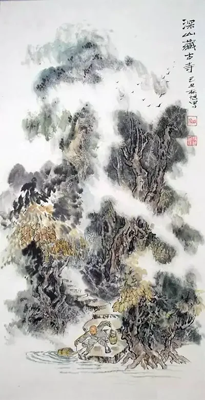 皇帝出怪题，画师被逼疯，一幅挑水画竟成千古绝唱 书画知识 第2张