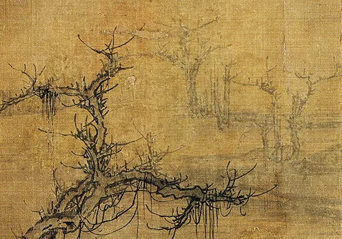 千年古画里的 “秋日私语”：看北宋画家如何用 “蟹爪树枝” 画出深秋孤寂与人生哲思 历代国画 第6张