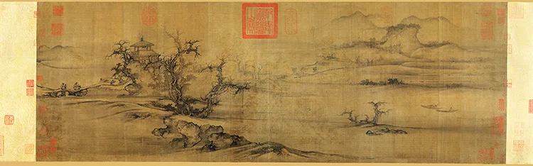 千年古画里的 “秋日私语”：看北宋画家如何用 “蟹爪树枝” 画出深秋孤寂与人生哲思 历代国画 第9张