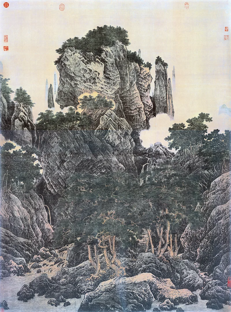 《万壑松风图》：北宋山河入画，李唐情思凝墨 北宋三大巨碑式山水画之一 历代国画 第3张