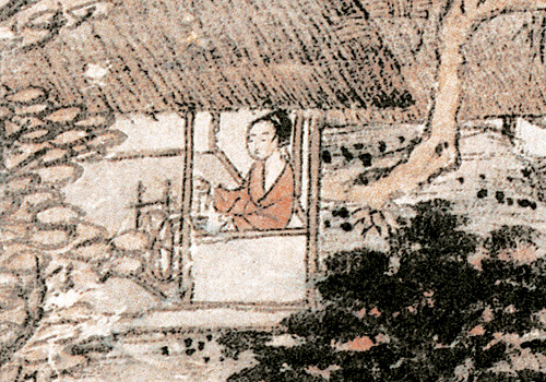 元·王蒙《秋山草堂图》赏析 对自然的敬畏和对宁静生活的追求 历代国画 第14张