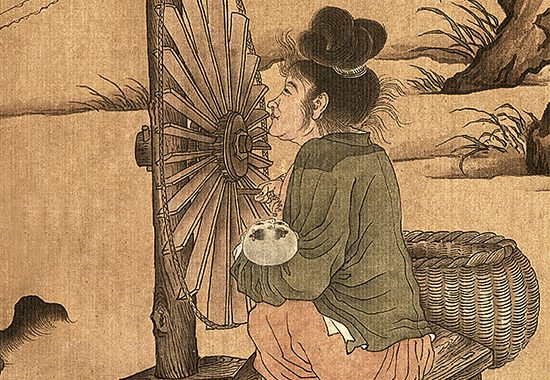 从王居正的《纺车图》看北宋：繁华背后的民间真实生活 历代国画 第4张