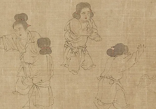 穿越千年,走进周文矩《宫中图》的宫廷生活场景 历代国画 第13张-墨韵书香