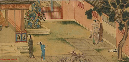 从《莺莺传》到《西厢记》：仇英笔下的爱情传奇 历代国画 第13张