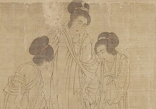 穿越千年,走进周文矩《宫中图》的宫廷生活场景 历代国画 第11张-墨韵书香
